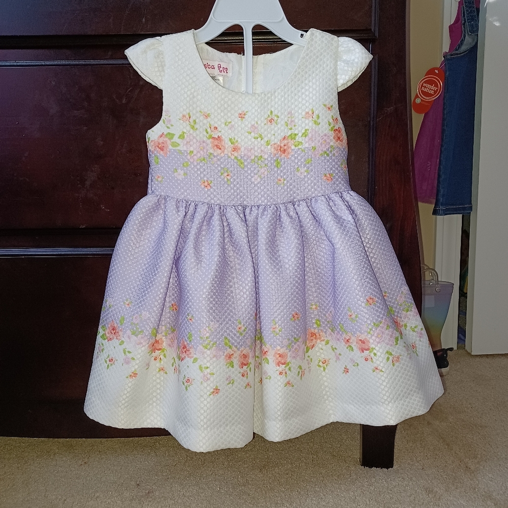 18m lavender, white Easter dress